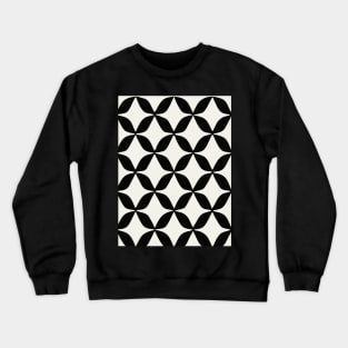 Seamless Pattern, Black And White Crewneck Sweatshirt